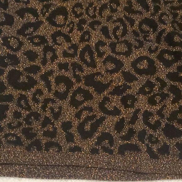 Chico's black gold leopard print sweater - Picture 6 of 11